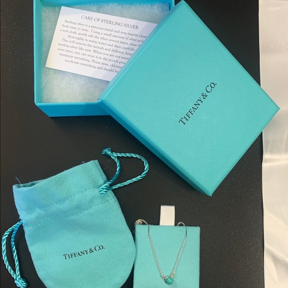 Tiffany & Co color by the yard turquoise pendant - Picture 1 of 5